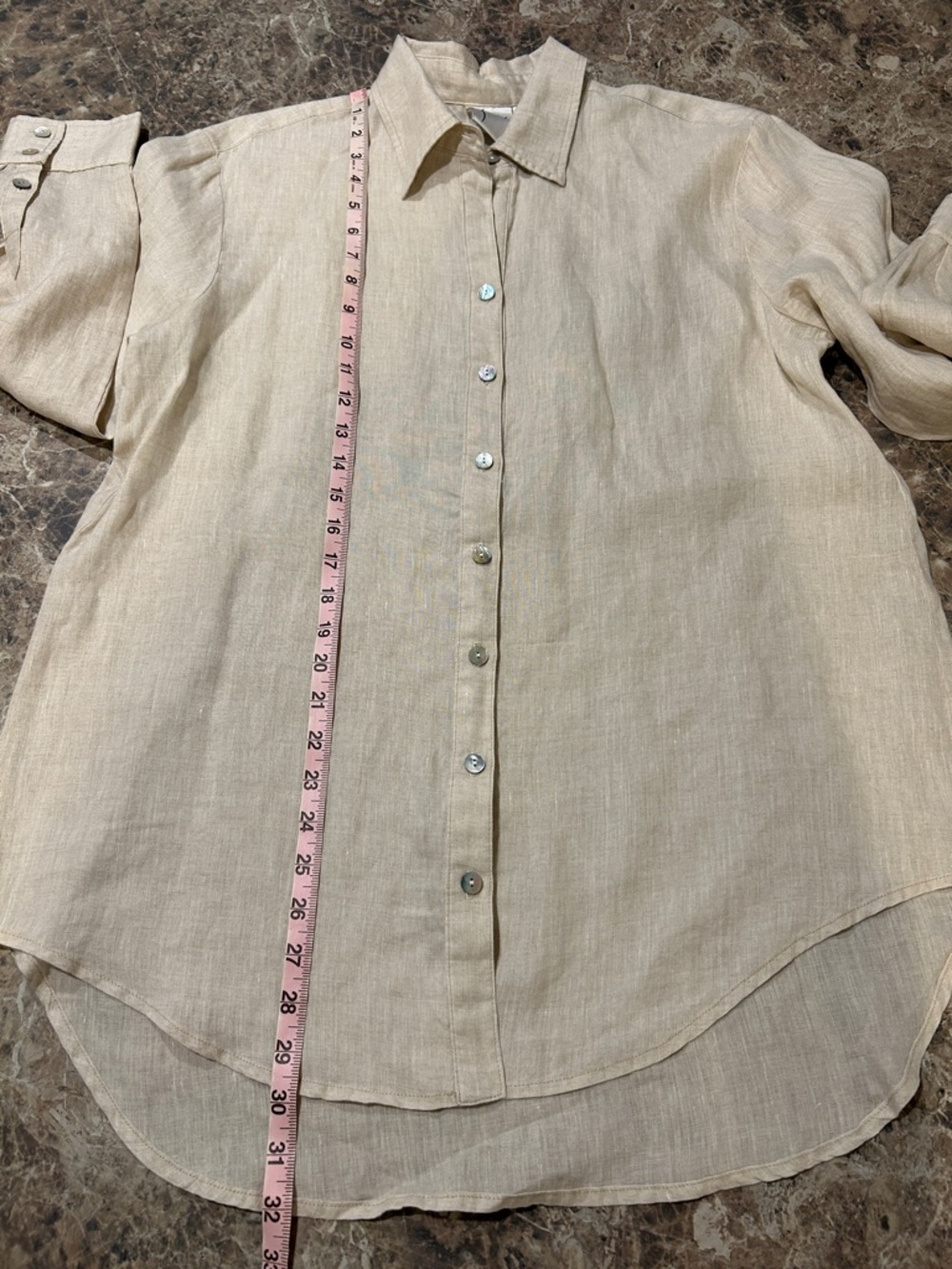Finley 100% Linen Button Down Shirt XL - Picture 8 of 8